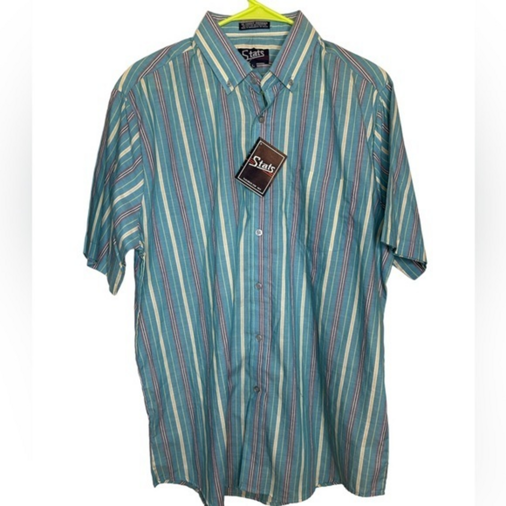 Stats high count gingham‎ vintage shirt